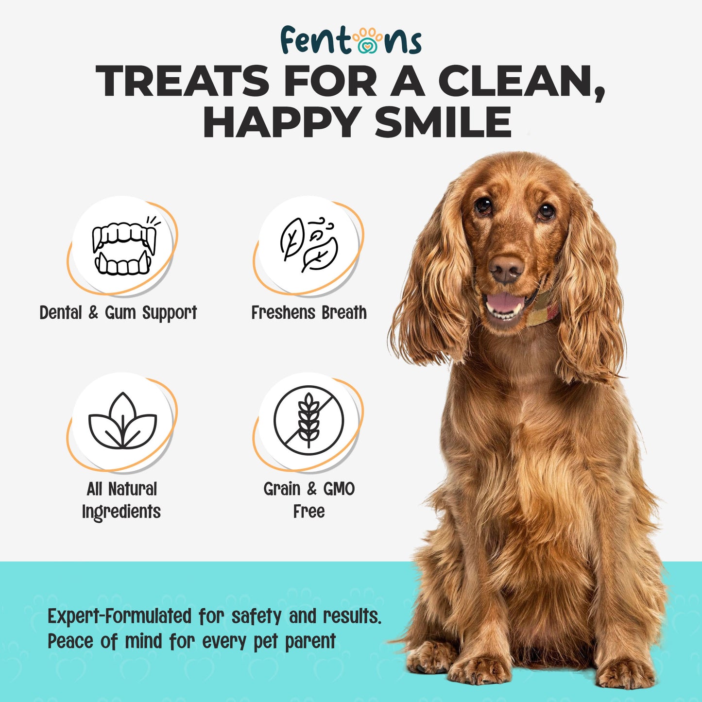 Dog Fresh Breath & Dental Chews - Supports Healthy Teeth, Healthy Gums & Pawsome Dog Licks