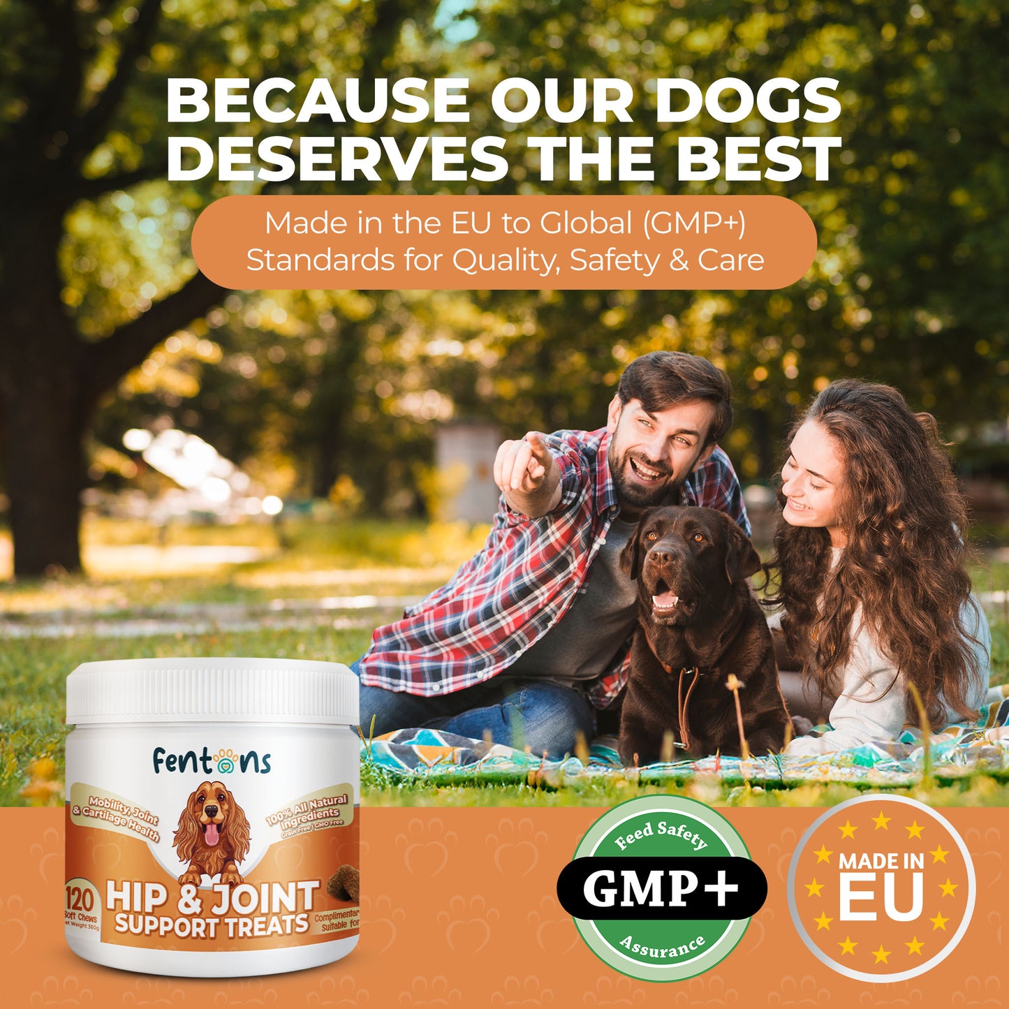 Dog Hip & Joint Treats - Supports Mobility, Immunity & Walks For Life