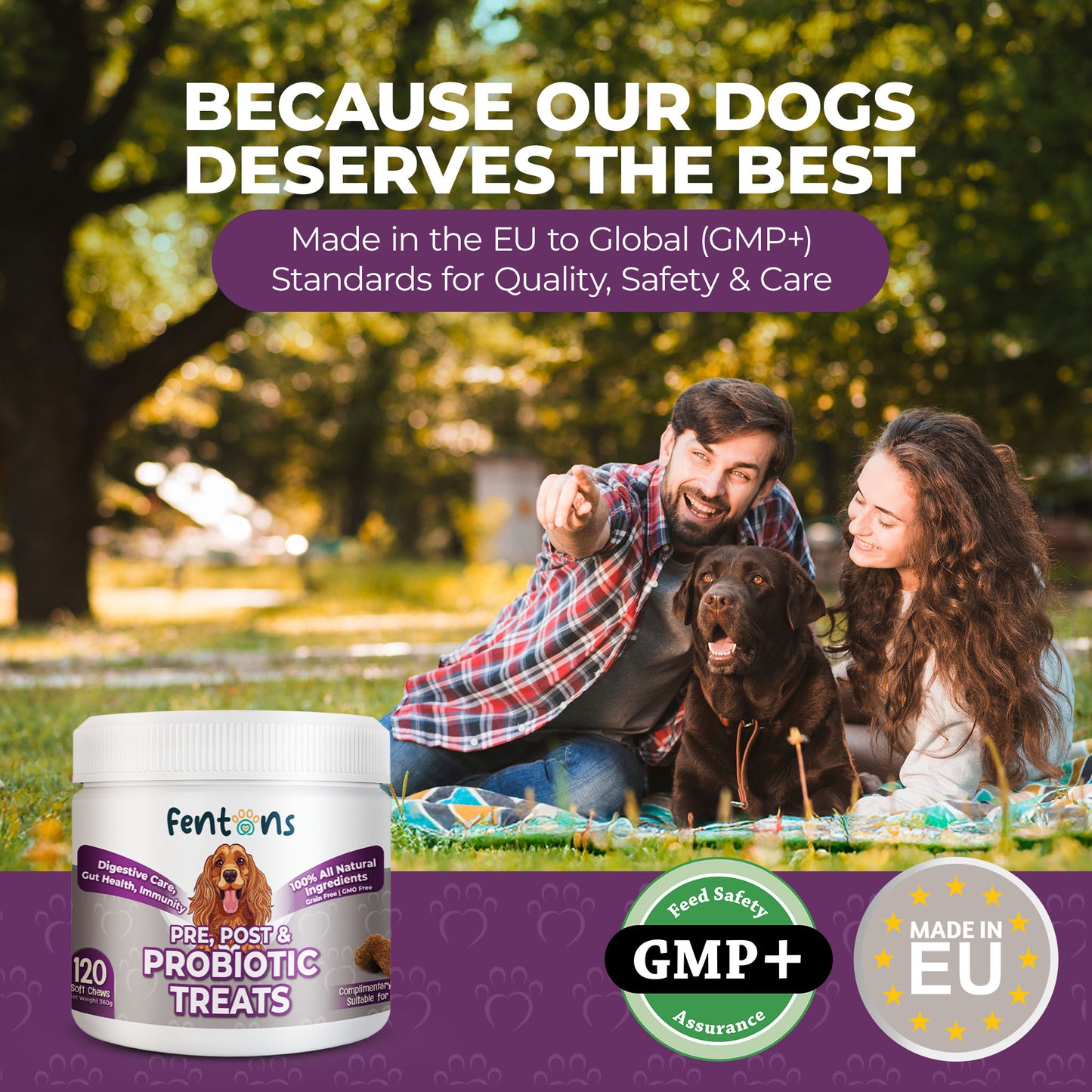 Dog Digestive & Gut Health Treats - Supports Immunity, Healthy Dogs & Stinky-Free Poops