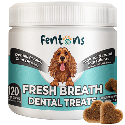 Dog Fresh Breath & Dental Chews - Supports Healthy Teeth, Healthy Gums & Pawsome Dog Licks