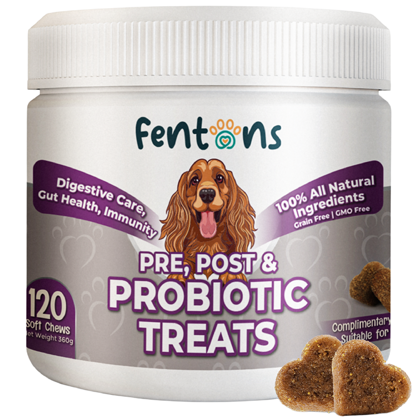 Dog Digestive & Gut Health Treats - Supports Immunity, Healthy Dogs & Stinky-Free Poops