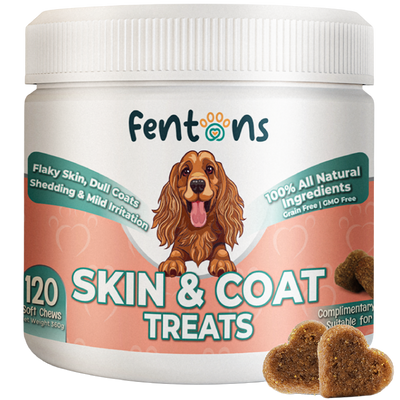 Dog Skin & Coat Health Treats - Supports Healthier Skin, Cleaner Coats & Dog Envy
