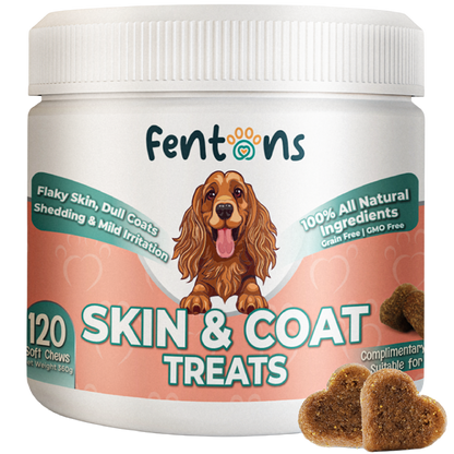 Dog Skin & Coat Health Treats - Supports Healthier Skin, Cleaner Coats & Dog Envy