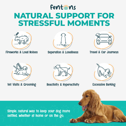 Dog Calming Treats - Supports Stress, Anxiety and Behavioural Issues