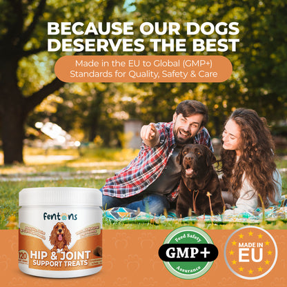 Dog Hip & Joint Treats - Supports Mobility, Immunity & Walks For Life